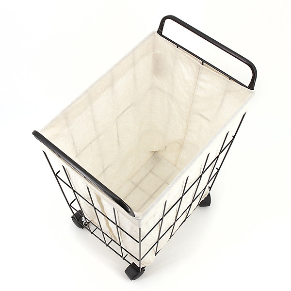 Panier à linge arya noir blanc