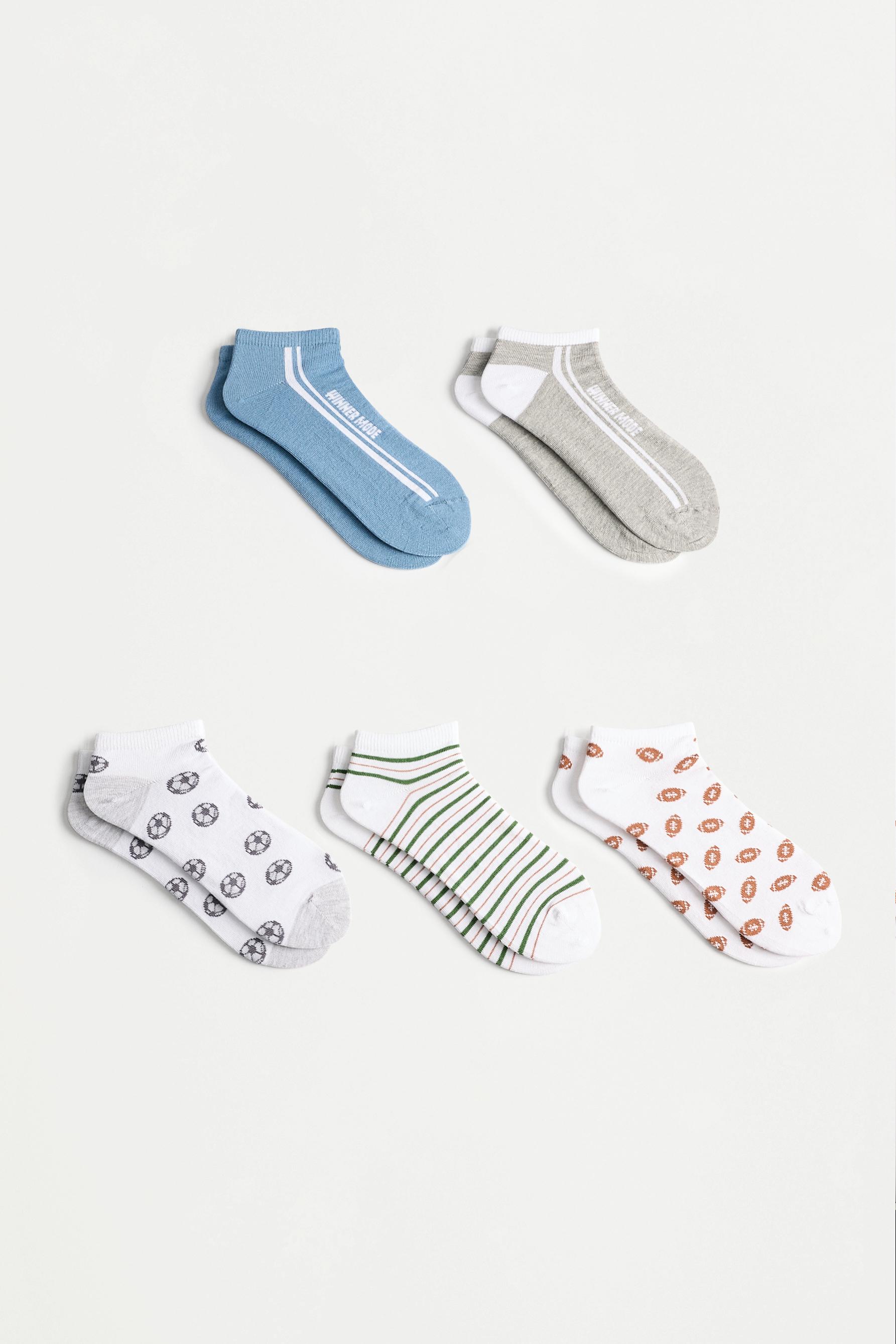 Calcetines tobilleros estampados (Pack 5)