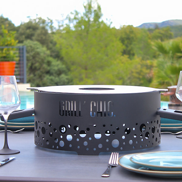 Brasero Ptit Grill Acier Gris Anthracite