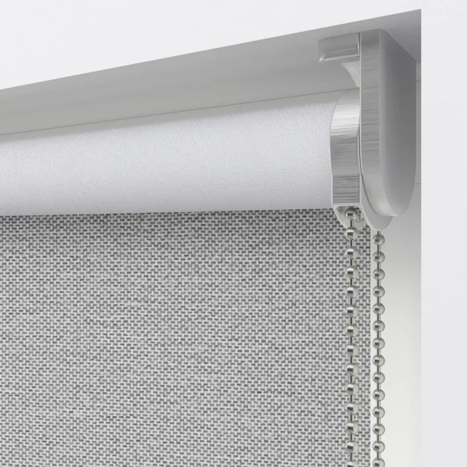 Kwantum Rolgordijnen | Fenstr Rolgordijn Fiene  Verduisterend LichtGrijs