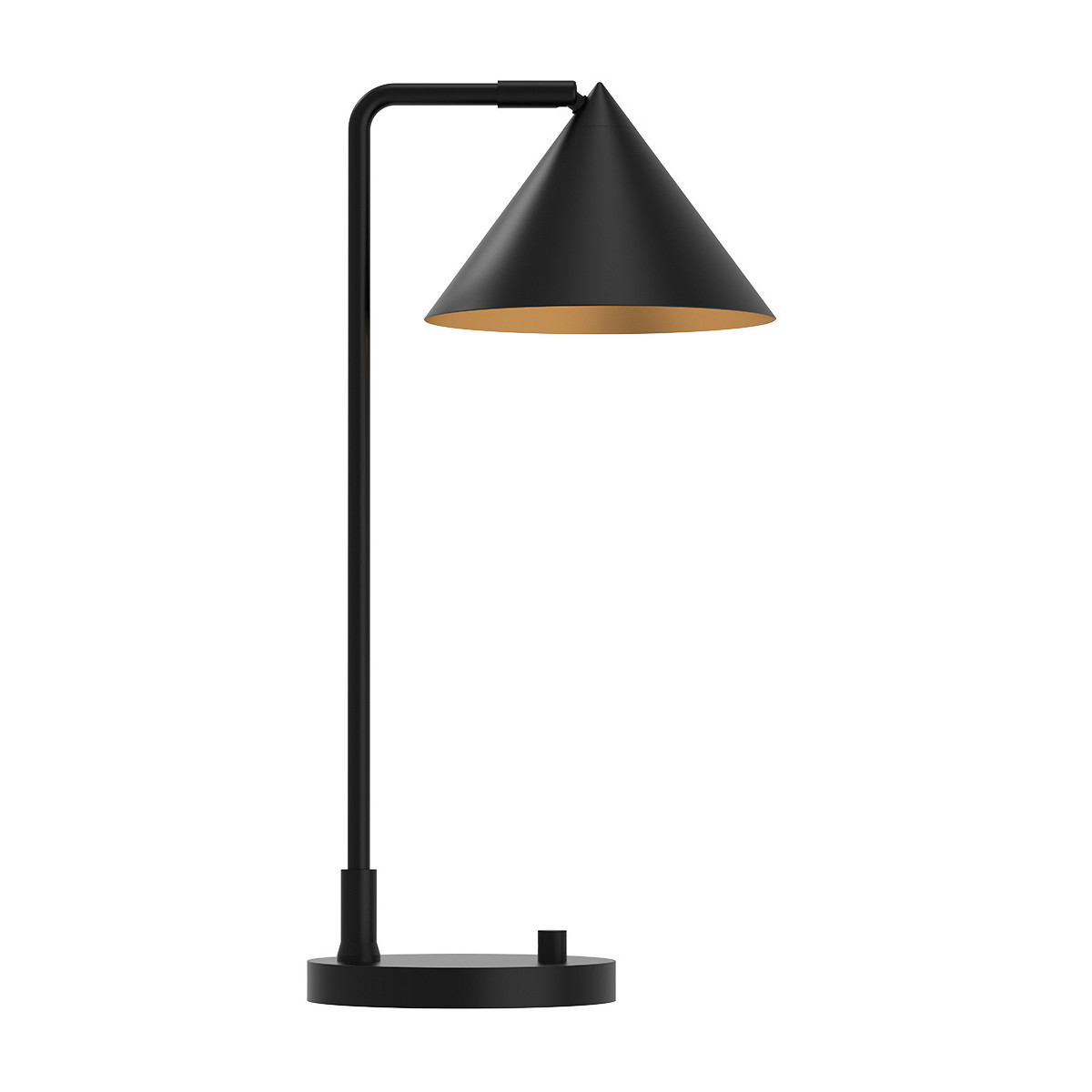 Lampa stołowa minimalistyczna matowy czarny REMYCK 1xE27x60WAlora Mood