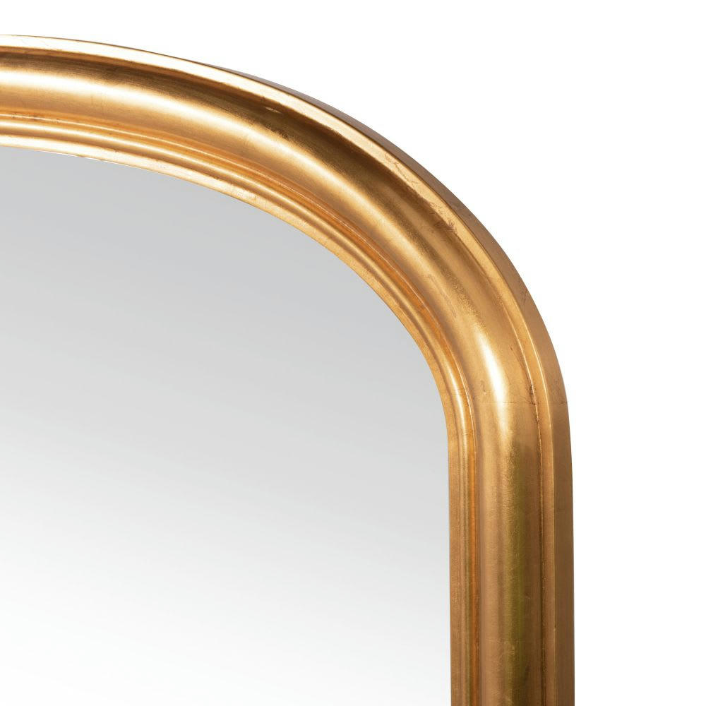 LUXURY - Miroir rectangulaire à moulures dorées 115x140