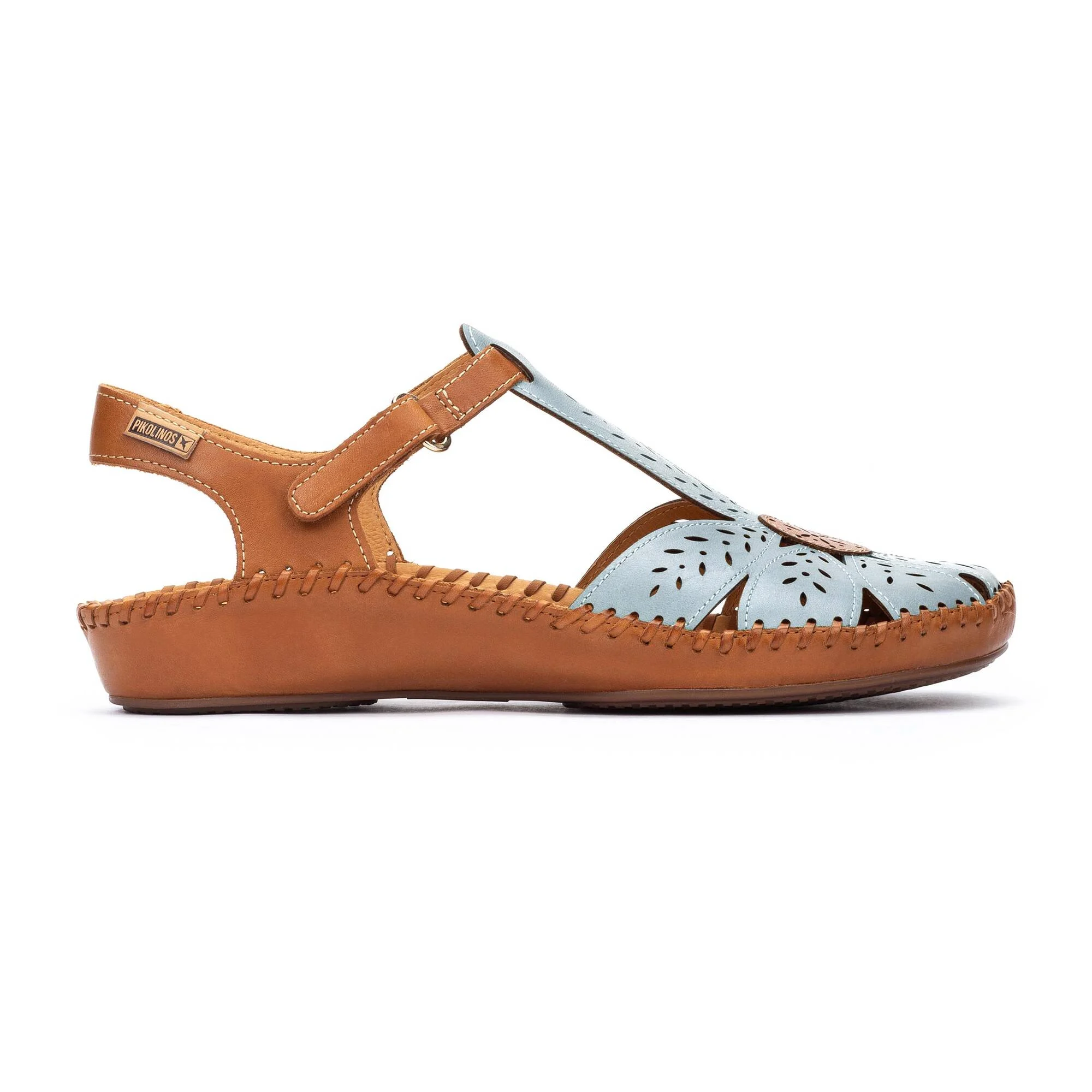 P. VALLARTA - Zapato semiabierto con cierre adherente para mujer