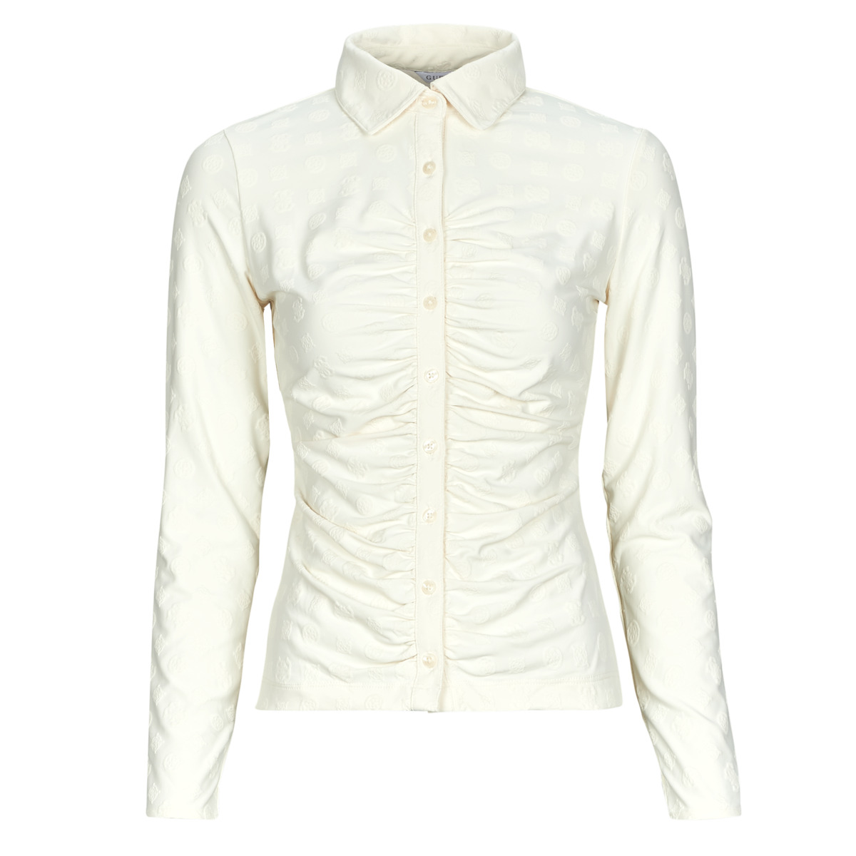 Guess - LS SHIRRING NYNA - Beige