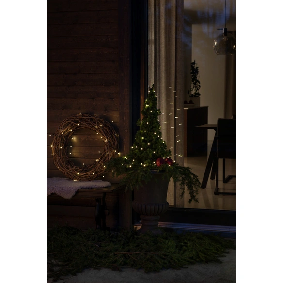 LED-Lichterkette, schwarz, Kabellänge: 8,4 m