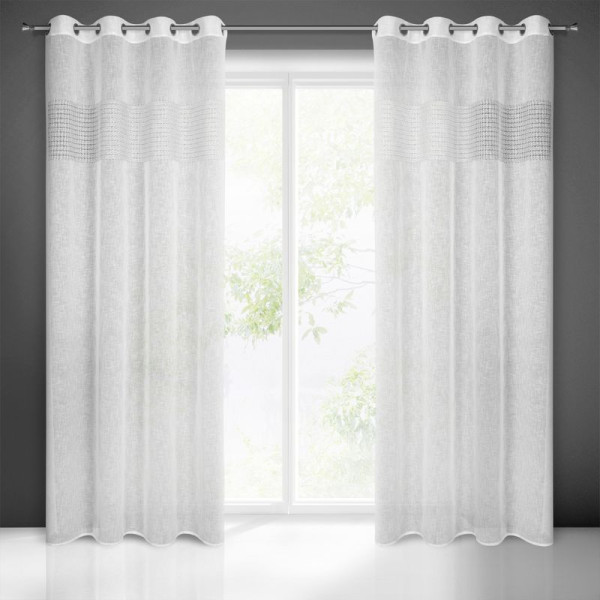 Zasłona gotowa vicky 140x250 cm biały