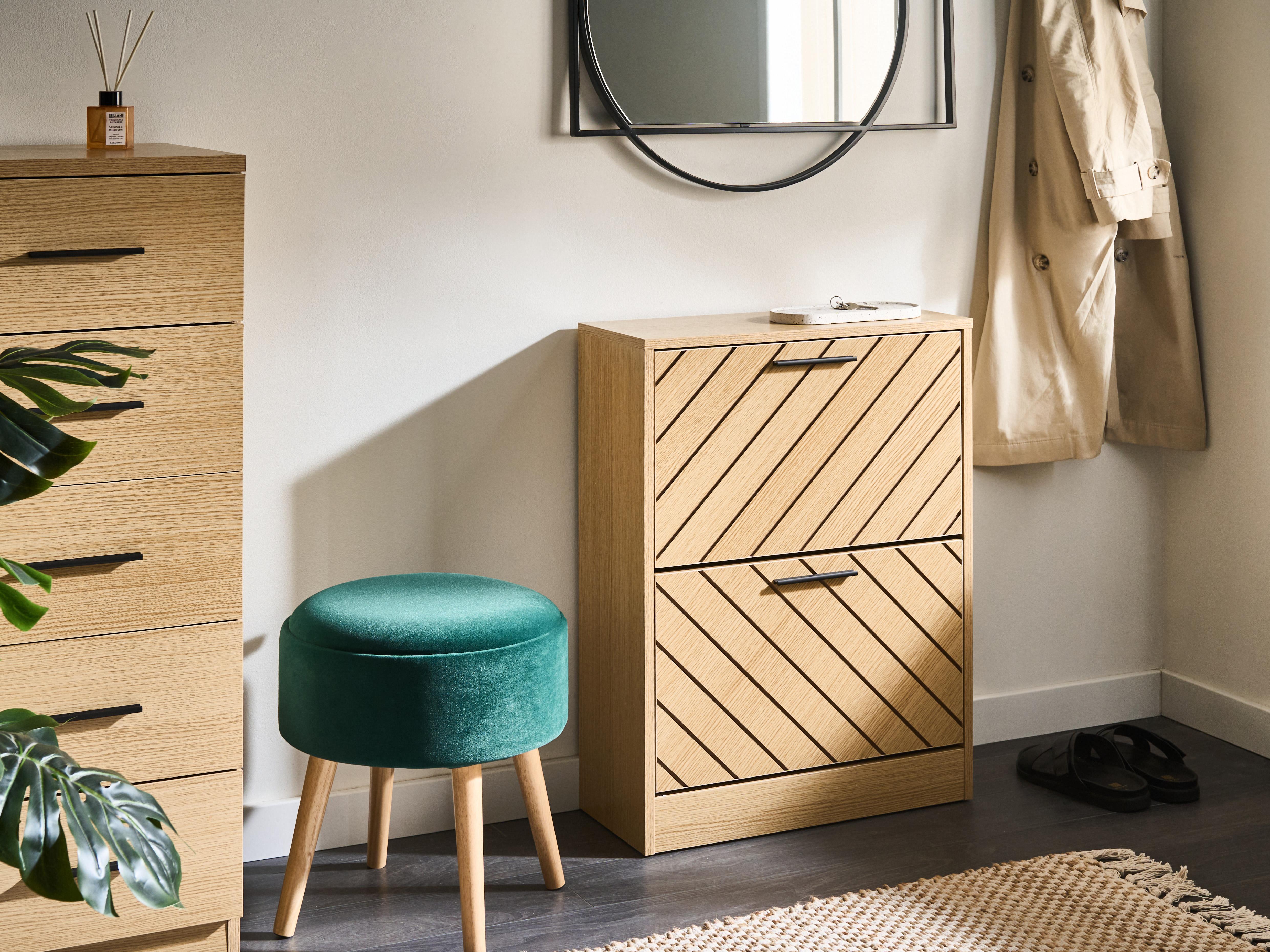 Shoe Storage Cabinet PENTICTON Light Brown