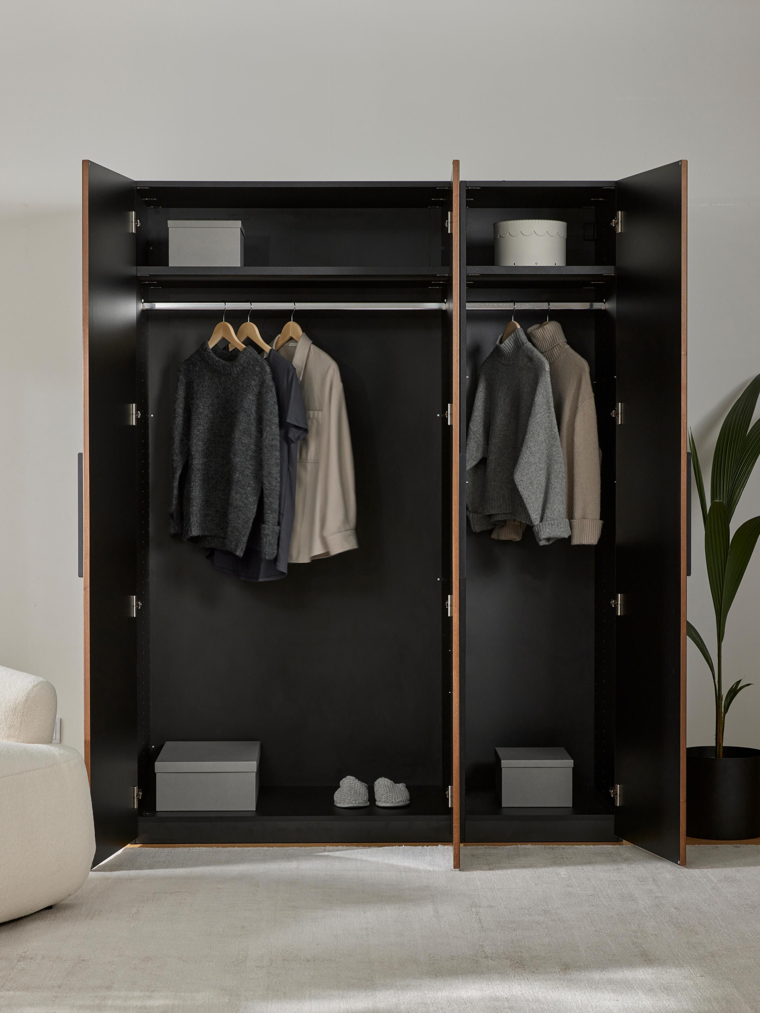 Modularer Drehtürenschrank Simone, 150 cm Breite, in verschiedenen Größen
