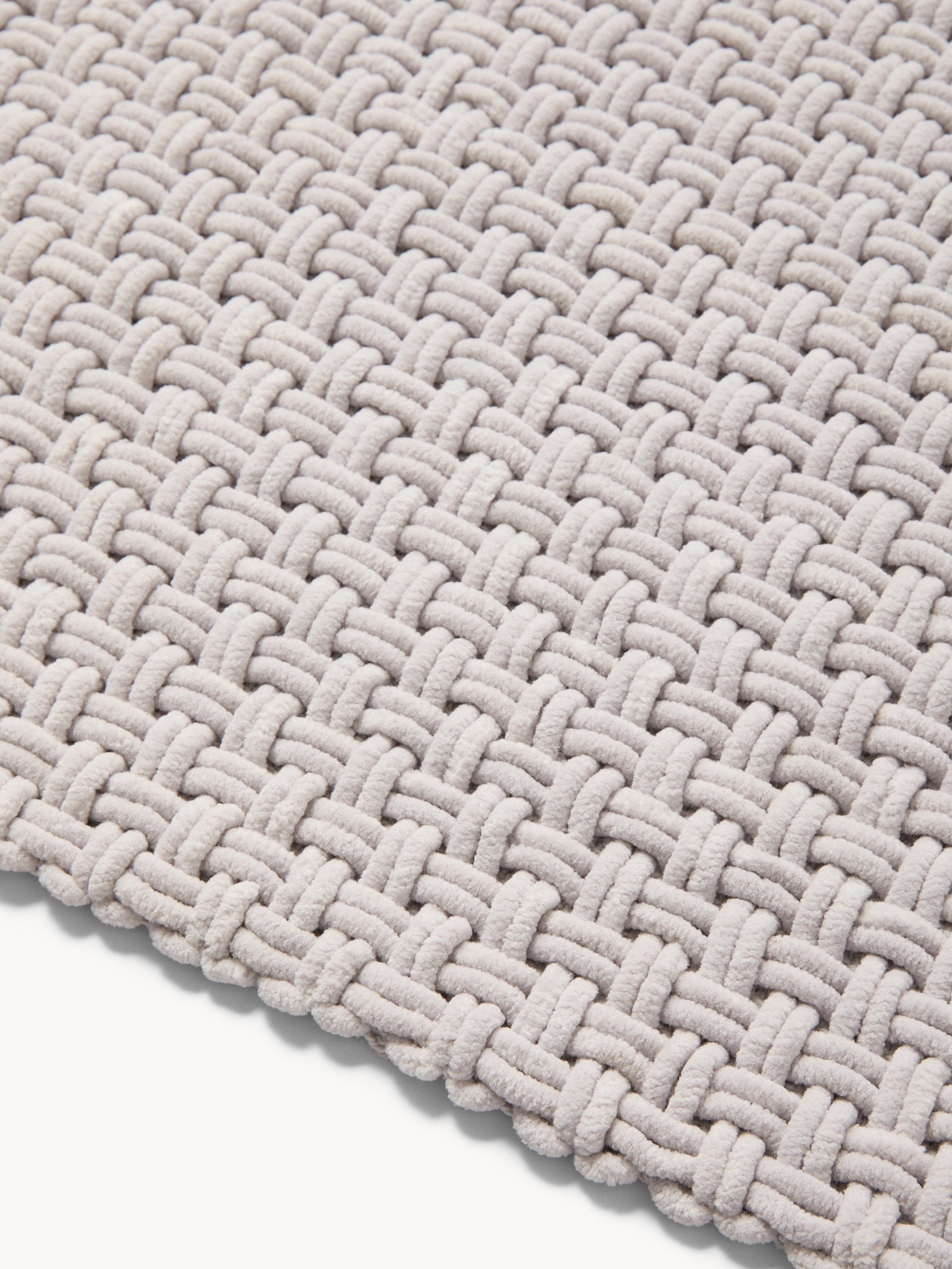 Tappeto bagno lungo in ciniglia effetto intrecciato - Prezzo di lancio