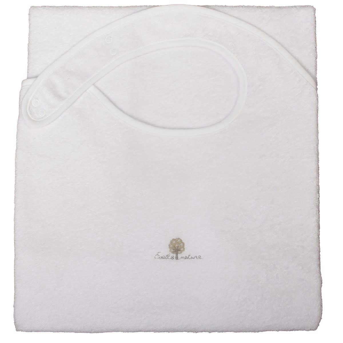 GAMME BIO UNIS - Tablier de bain éponge 70x100 cm Coton bio Blanc