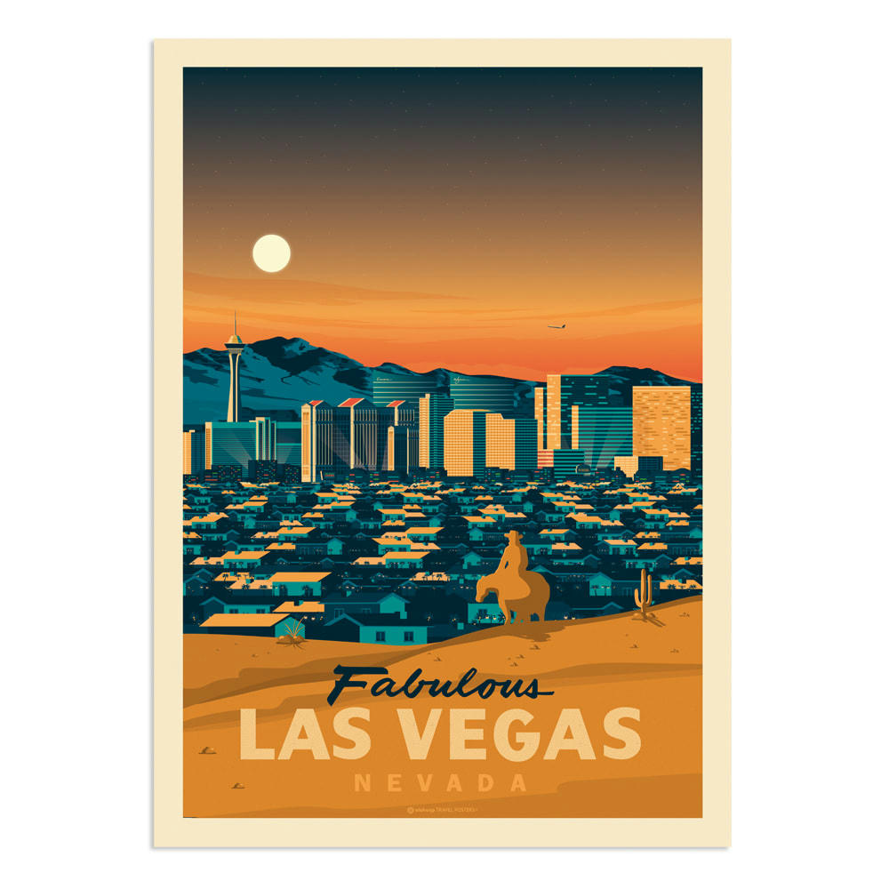 - Affiche Las Vegas  30x40 cm