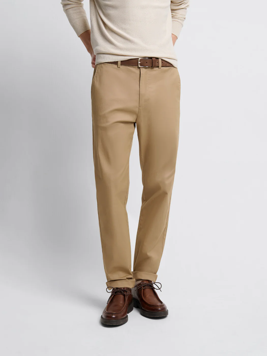 Chino en coton mélangé