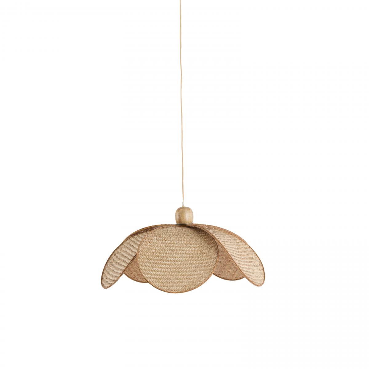 Light & Living - Lavrio hanglamp Ø48x29 cm - webbing naturel hout