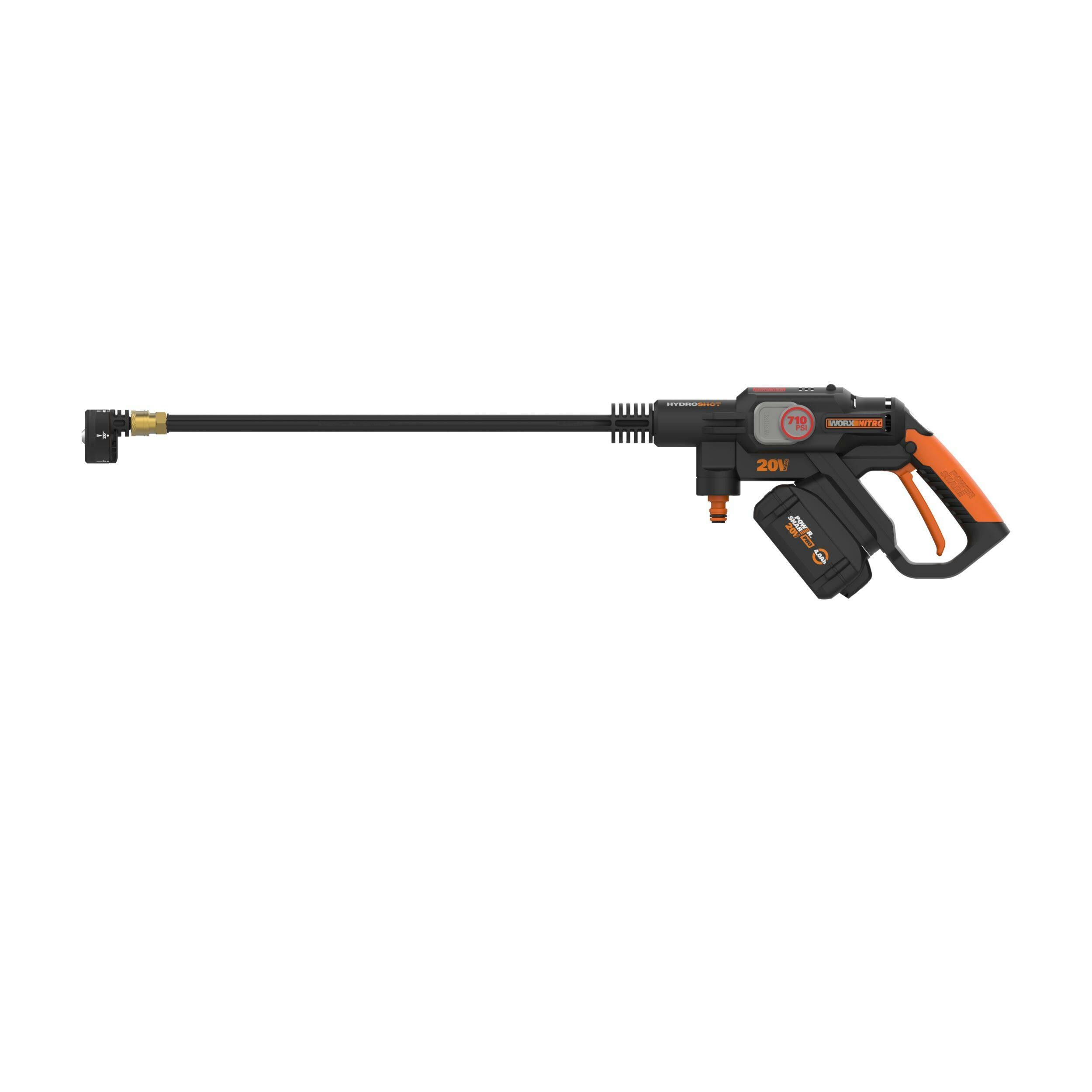 Worx 710 PSI 1.0 GPM 20V Hydroshot 5-in-1 Portable Electric Power Cleaner