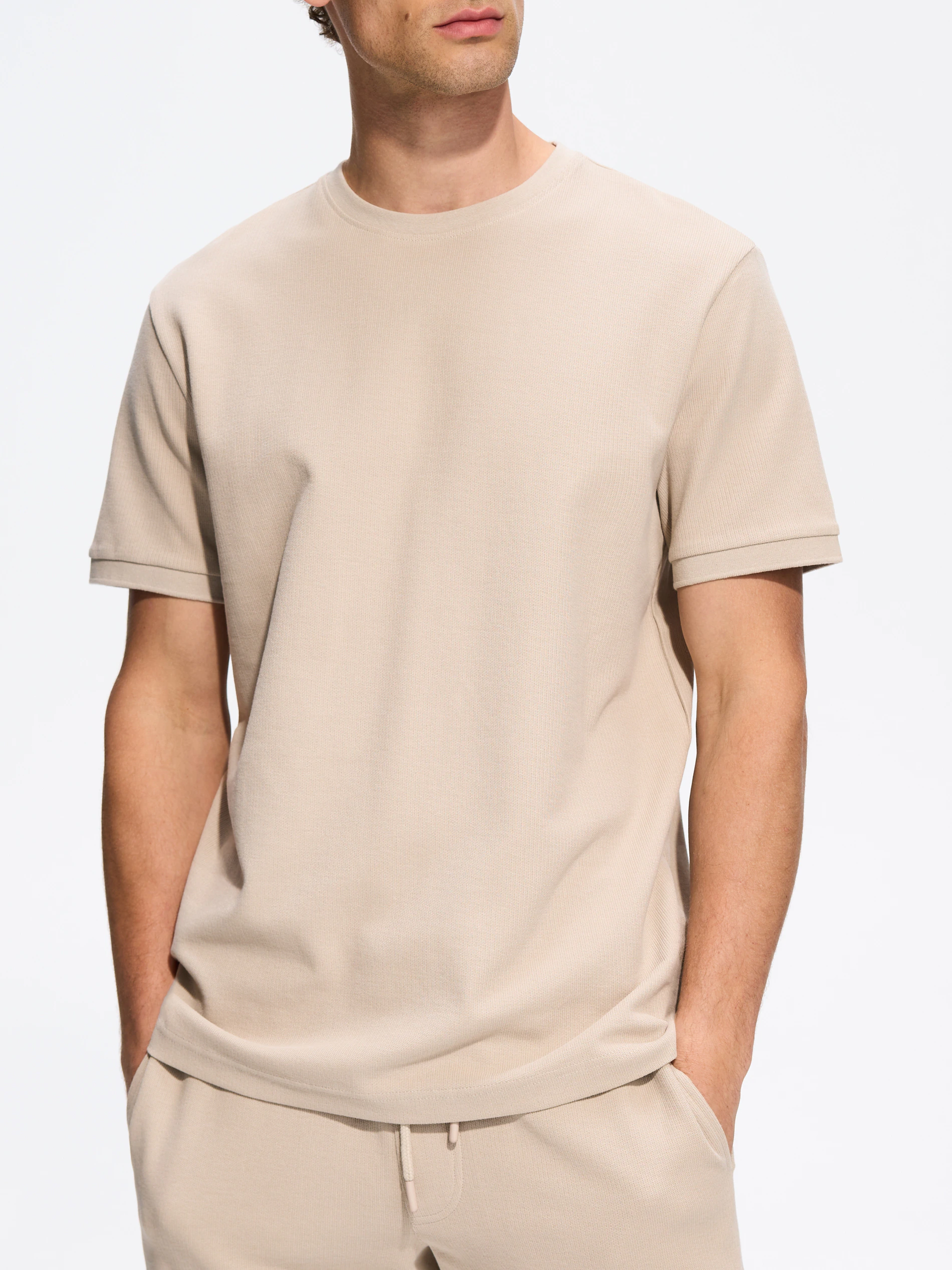 Strukturalny t-shirt regular
