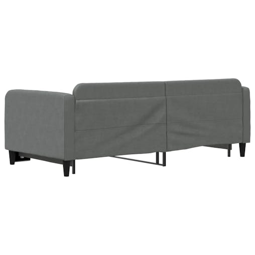 NNEVL Daybed with Trundle Dark Grey 90x190 cm Fabric