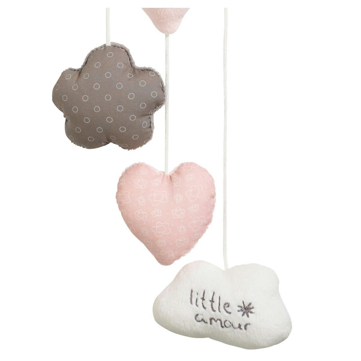 LILIBELLE - Suspension Décorative murale Coeur en polyester Rose