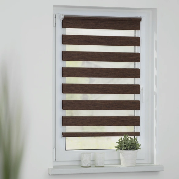 Duo-Rollo, ‎Klemmfix, B x L: 90 x 150 cm, Polyester, dunkelbraun