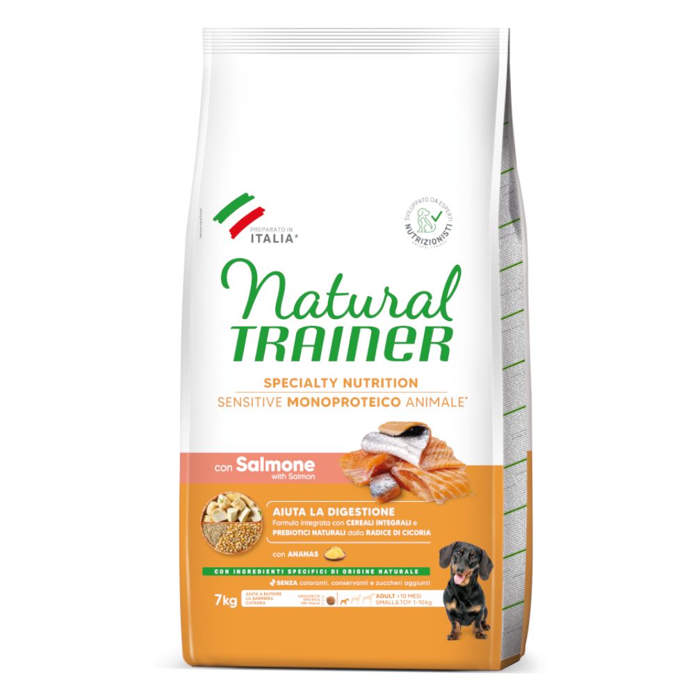 Natural Trainer Sensitive Adult Small & Toy with Salmon