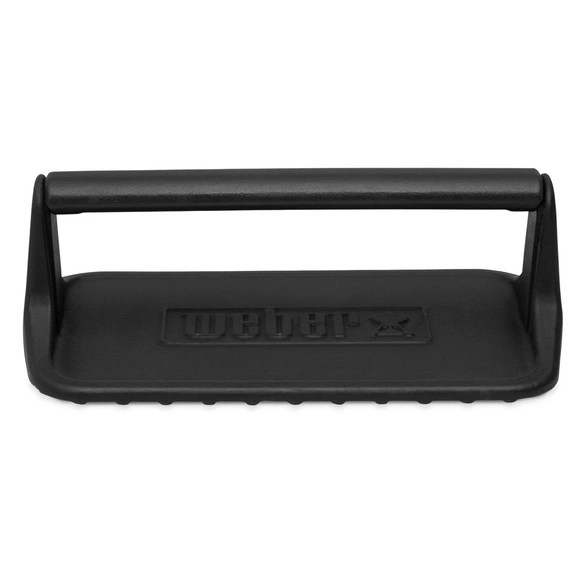 Hamburgerpresse, für Grillplatten, Gusseisen, schwarz