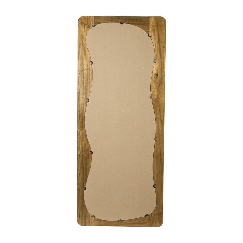Passpiegel wave acaciahout - bruin - 168x70 cm