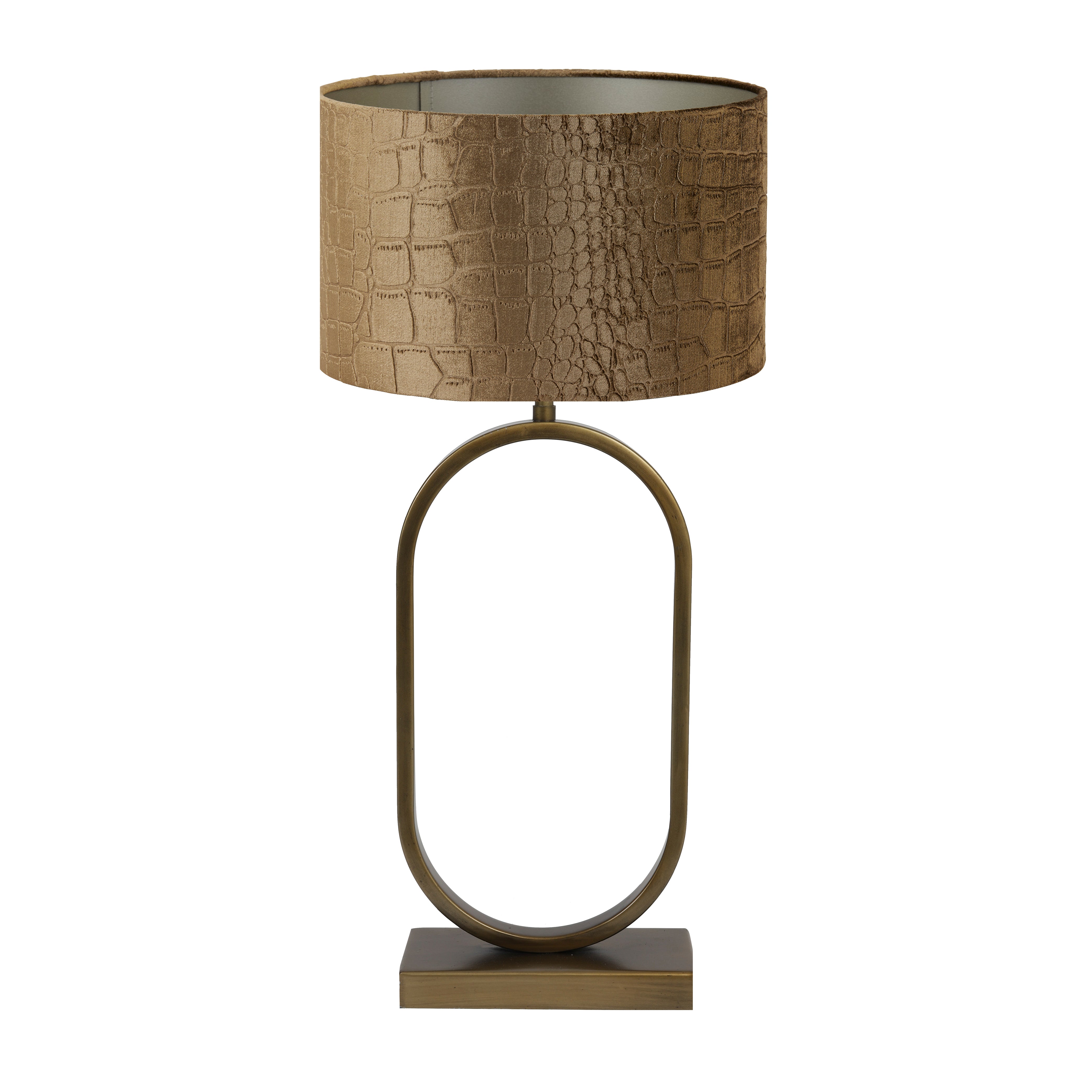Light & Living tafellamp Jamiri/Praya - ant. brons, bruin - 30x30x67cm