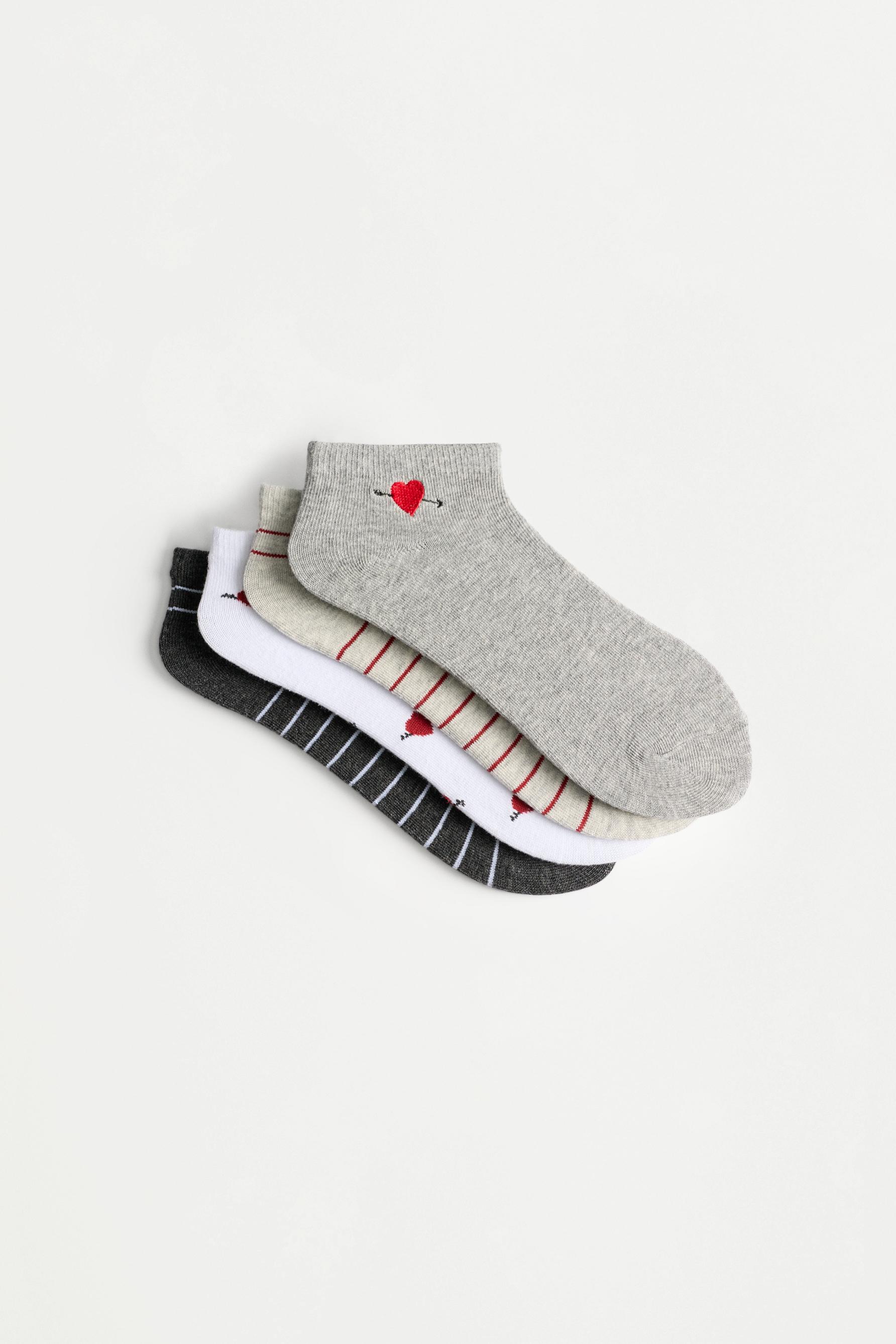 Calcetines tobilleros combinados (Pack 4)