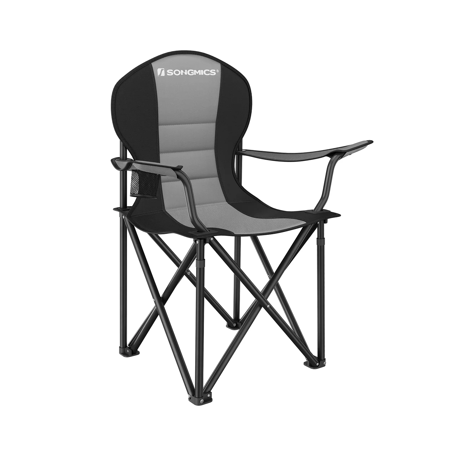 Chaise pliante camping avec porte-gobelet