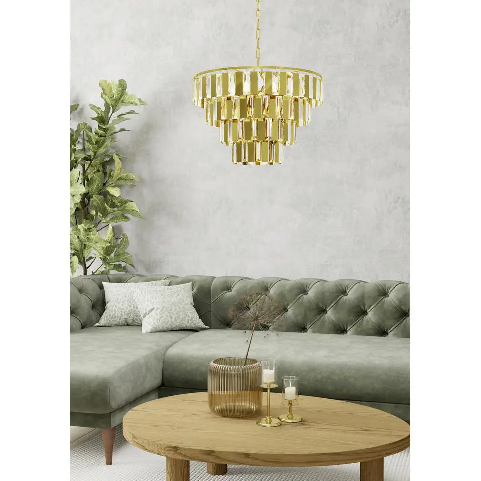 EGLO Erseka Hanglamp - E14 - 48.5 cm - Messing