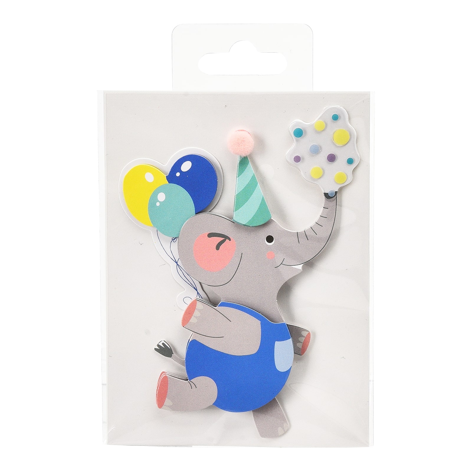 3D-Sticker Elefant Grau,L 155 x B 95 mm