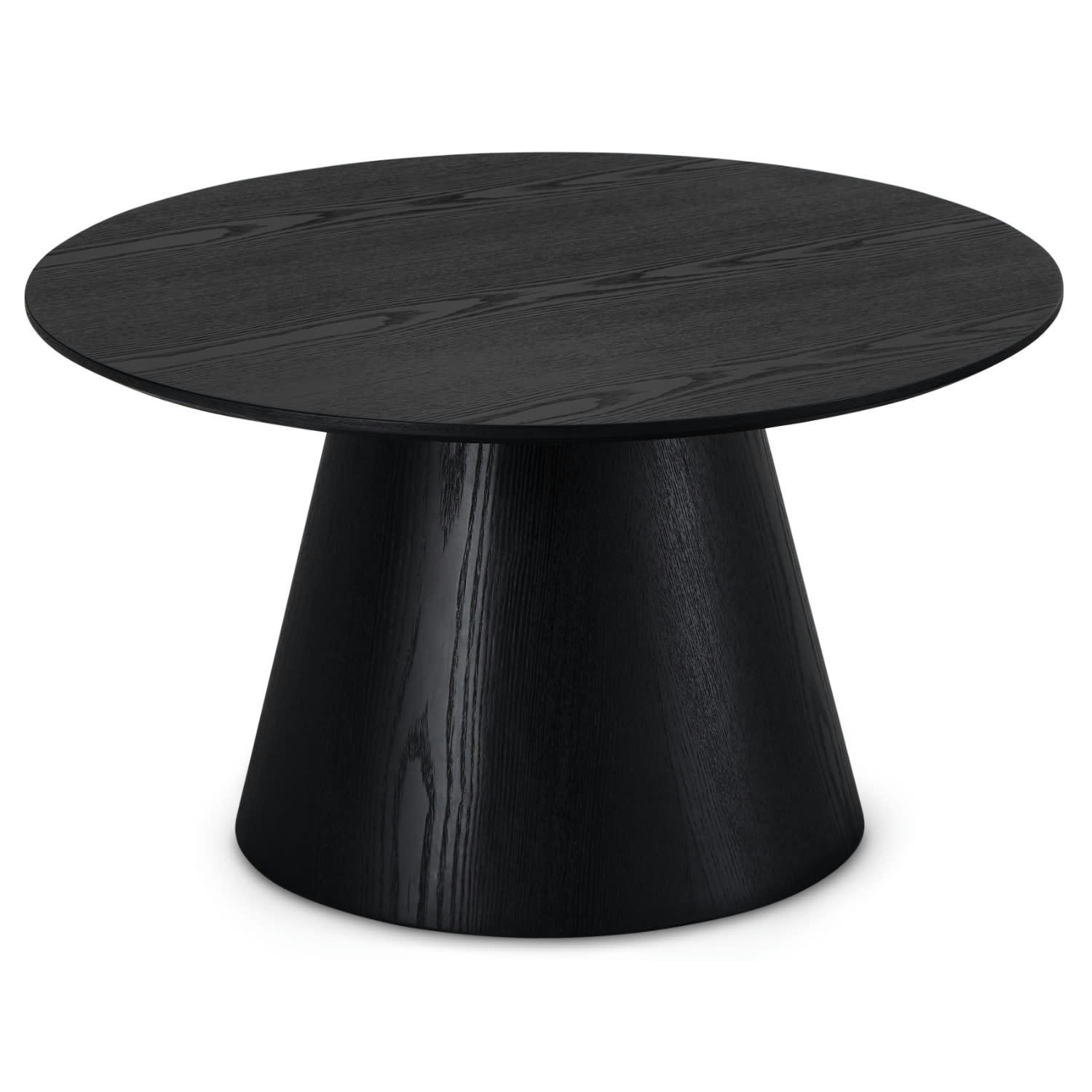 TANGO - Table basse ronde style scandinave noir