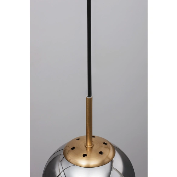 Pendelleuchte »Spada «, LED, 1-flammig, goldfarben/schwarz/rauchgrau
