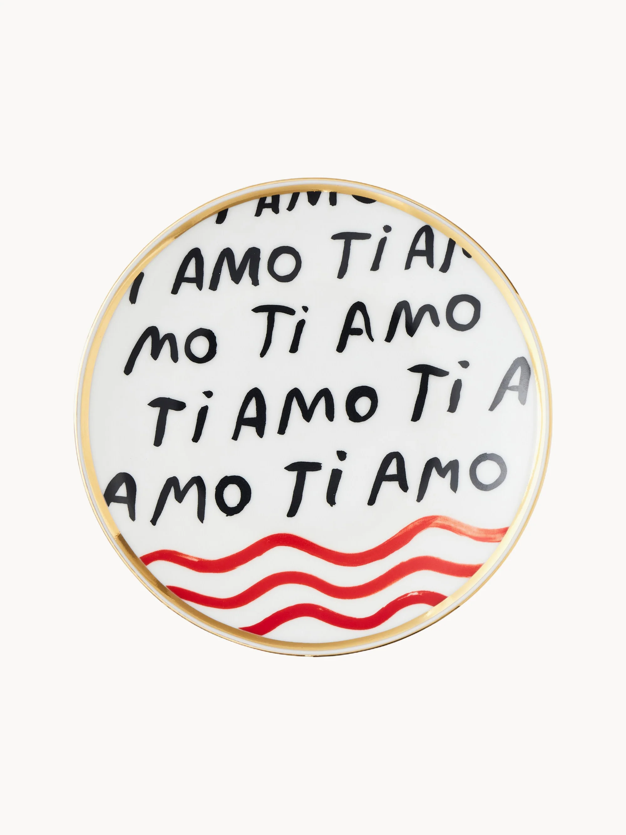 Handgefertigter Dessertteller Con Amore
