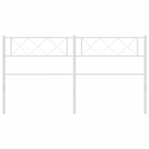 NNEVL Metal Headboard White 152 cm