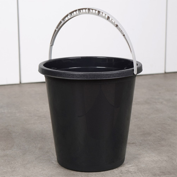 Wiadro plastikowe czarne 5 l