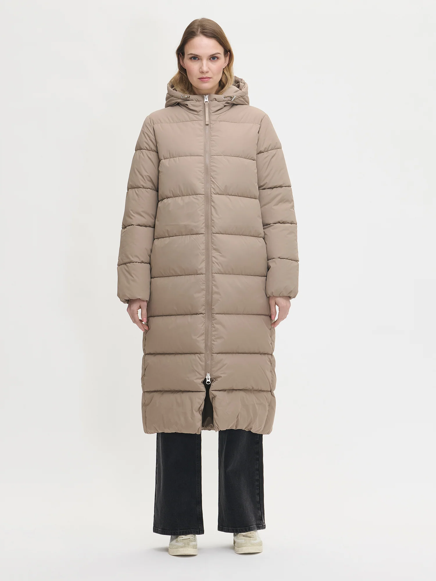 LUMI pitkä toppatakki - beige