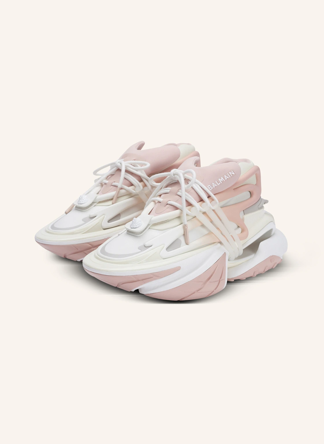 BALMAIN Sneakers Unicorn Low aus Neopren und Kalbsleder