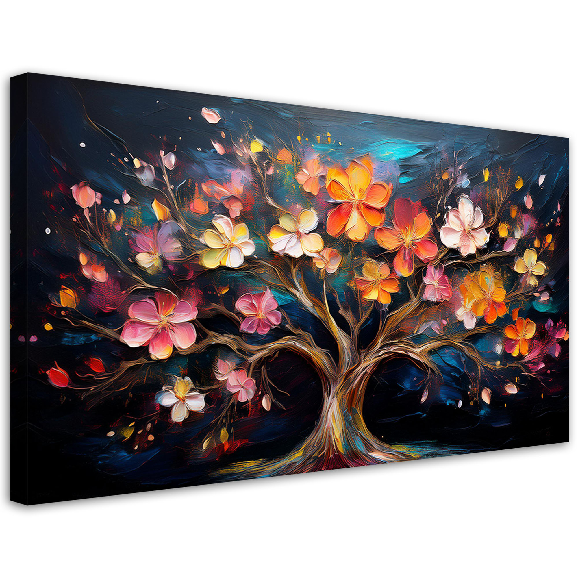 Feeby Obraz na płótnie, Kolorowe Drzewo Życia Abstrakcja 120x60
