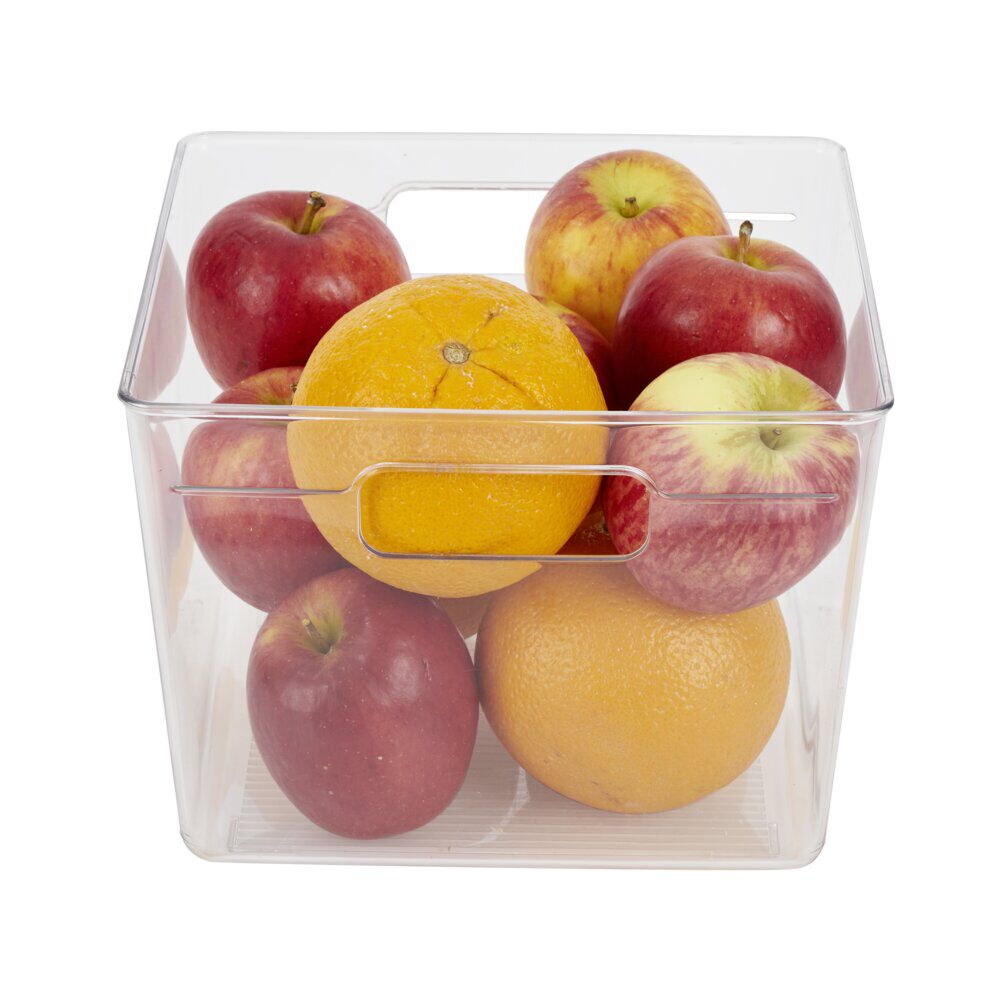 Bac de rangement carré transparent pour frigo 5,5L