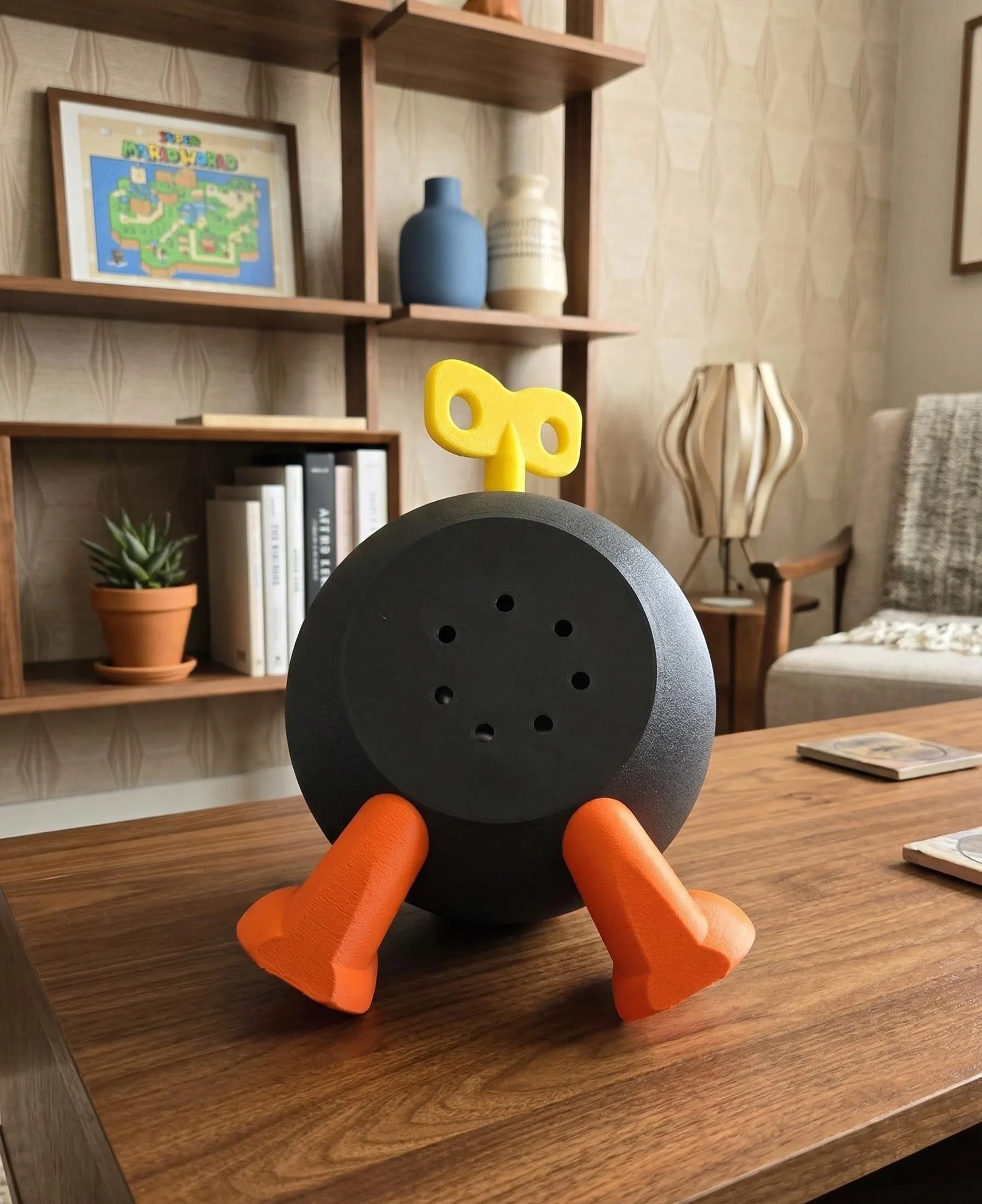 Bob-omb Planter Pot, Super Mario Prop, Gamer Decor, Multiple Colors Available, Geek Gift, Unique Flower Pot, Gamer Gift, Medium size planter