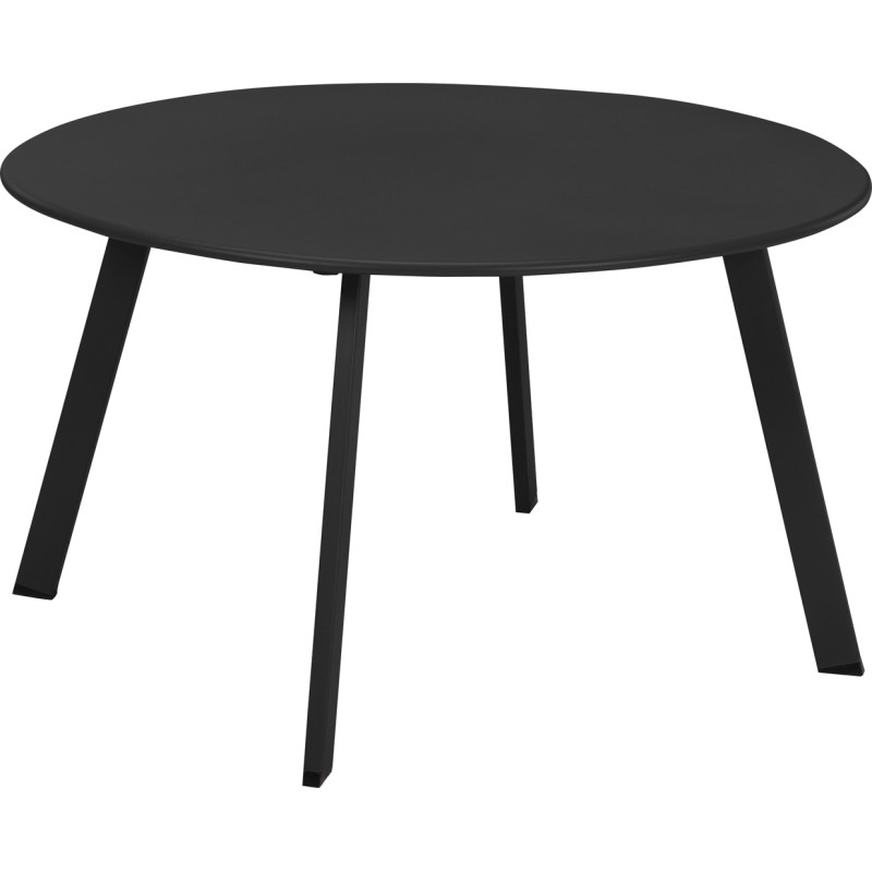 Table basse gris foncé mat Ø 70 x 40 cm