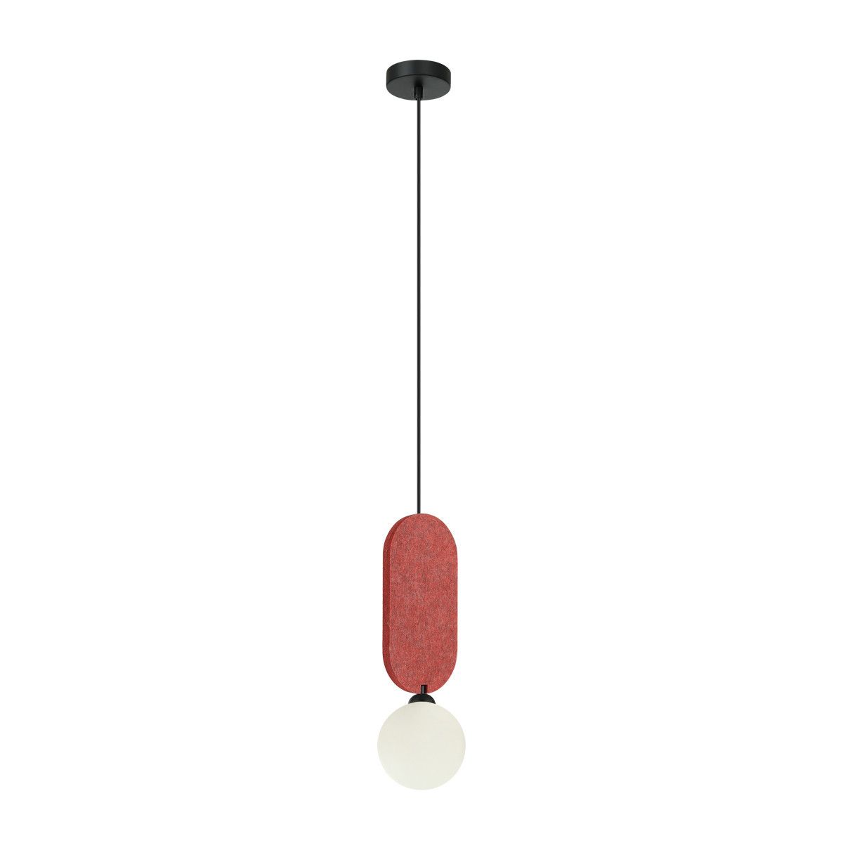 Lampa wisząca czarna LORENZO 1xG9x25W wym: 118x12x12 cm Italux