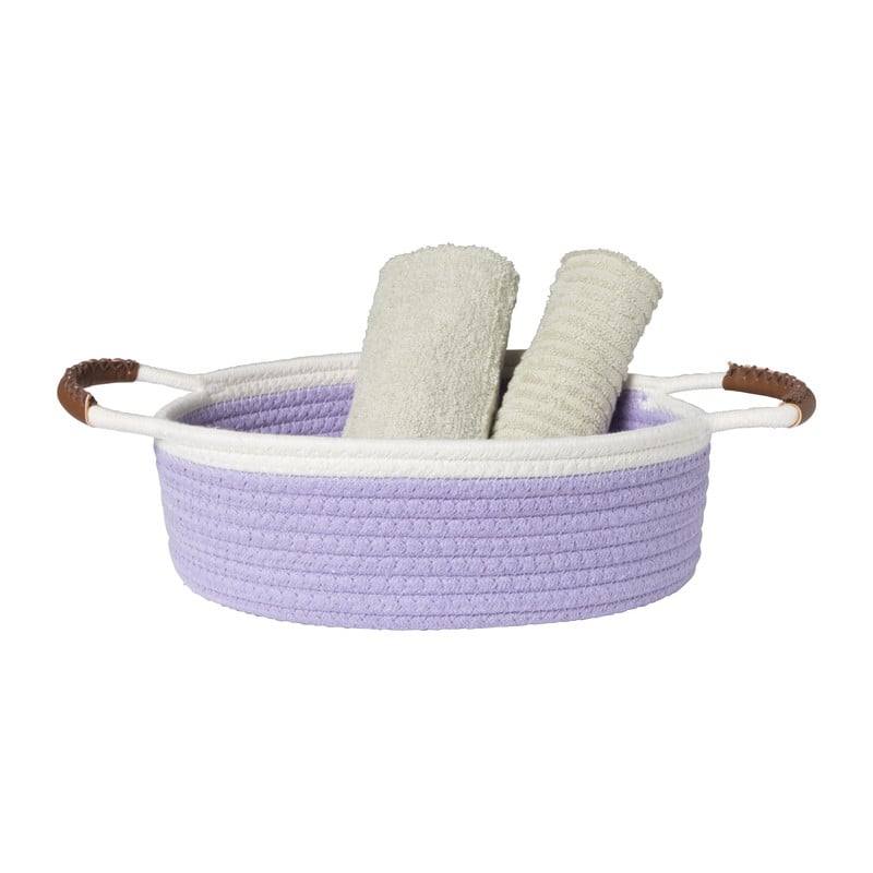 Mand colors laag - lila/wit - &Oslash;27x9 cm