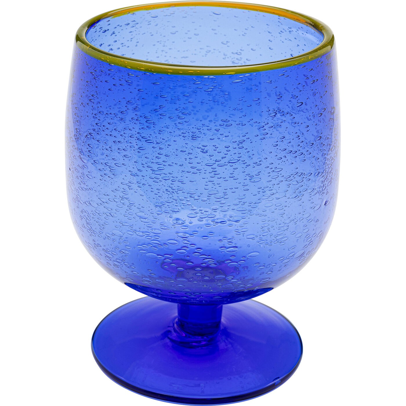 Wijinglazen Bubbles blauw (4 set) Kare Design