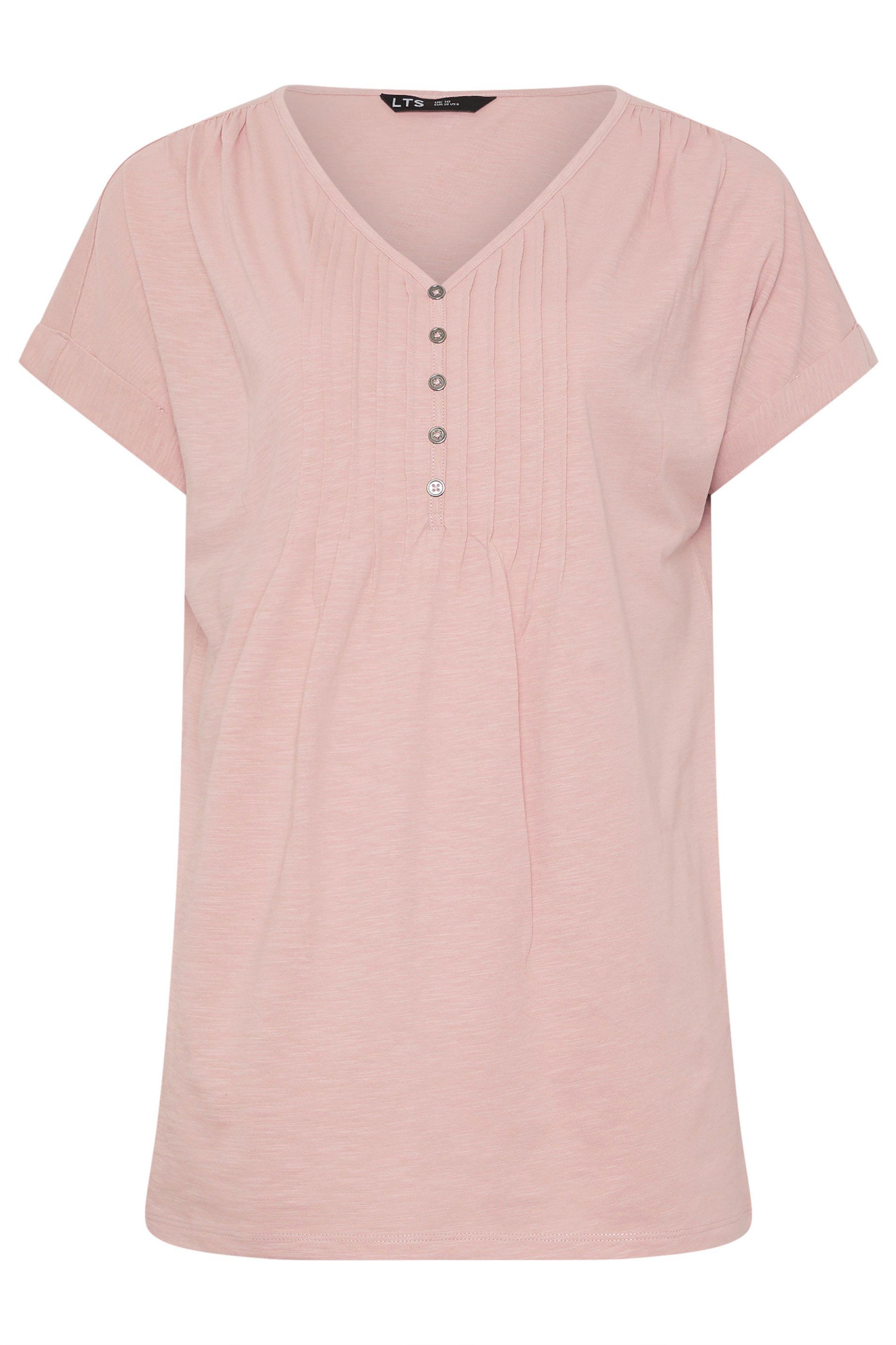 Long Tall Sally Tall Cotton Henley Top