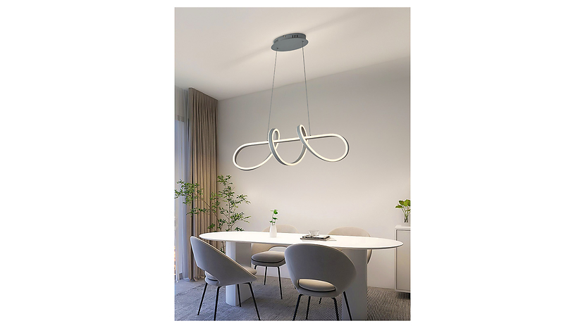 Lampa wisząca Trevance LED ze ściemniaczem szara