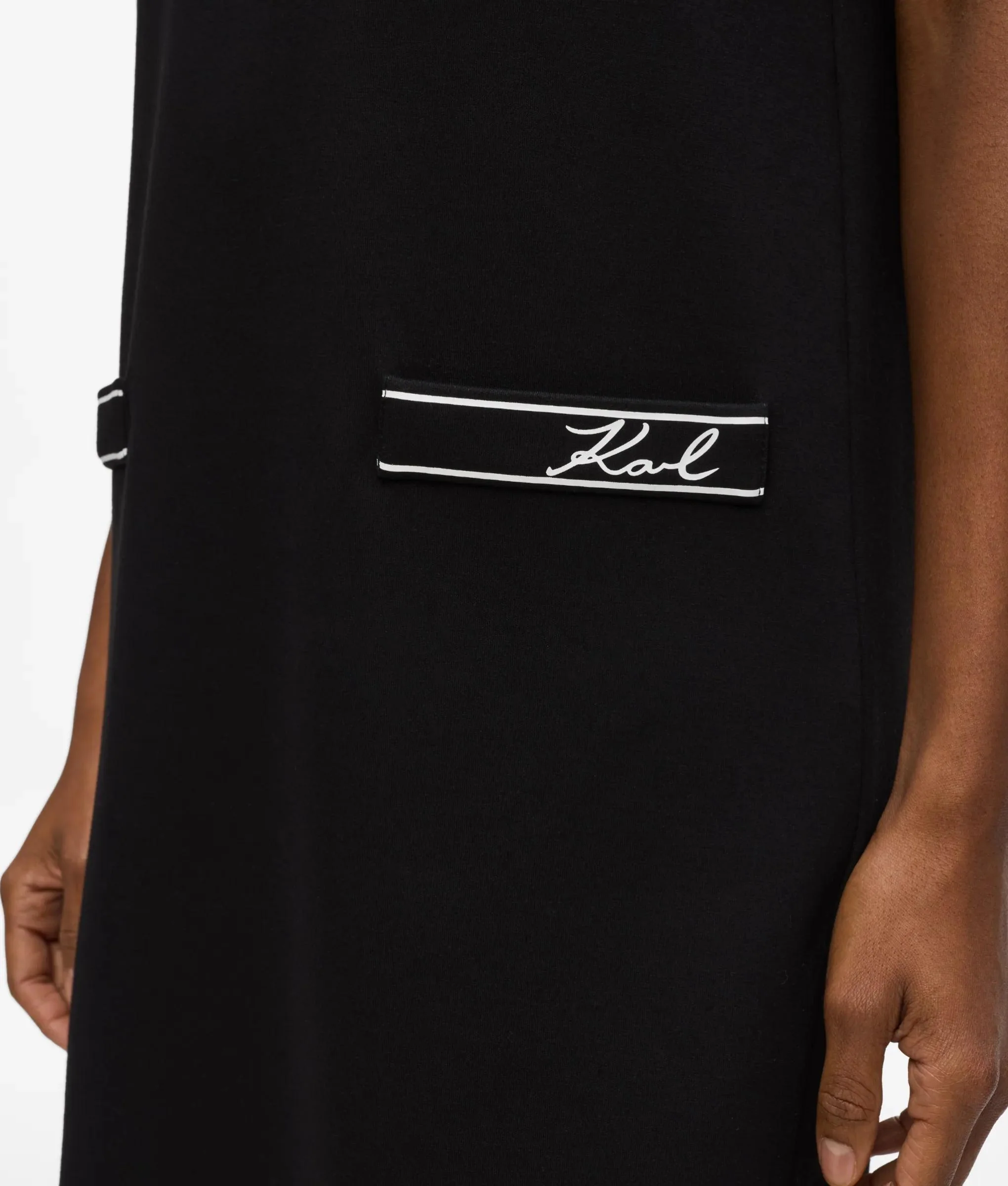Robe t-shirt à passepoil