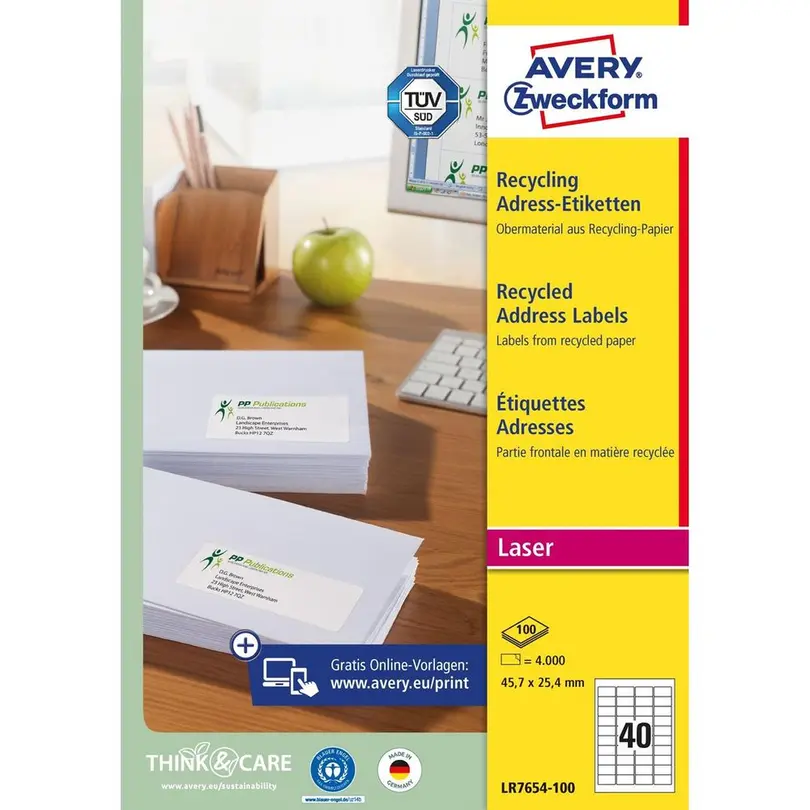 Etiketten 100er-Set Adressetiketten