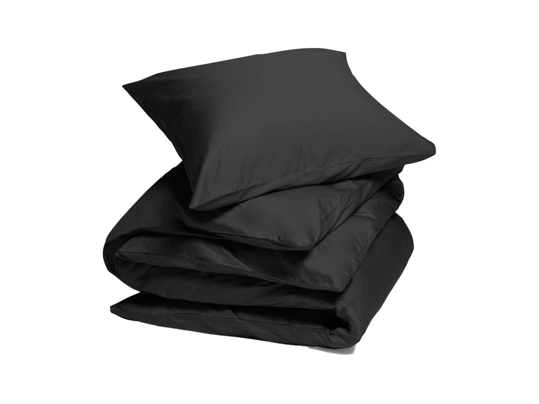 Yumeko dekbedovertrek katoen satijn dark anthracite 140x220   1/60x70