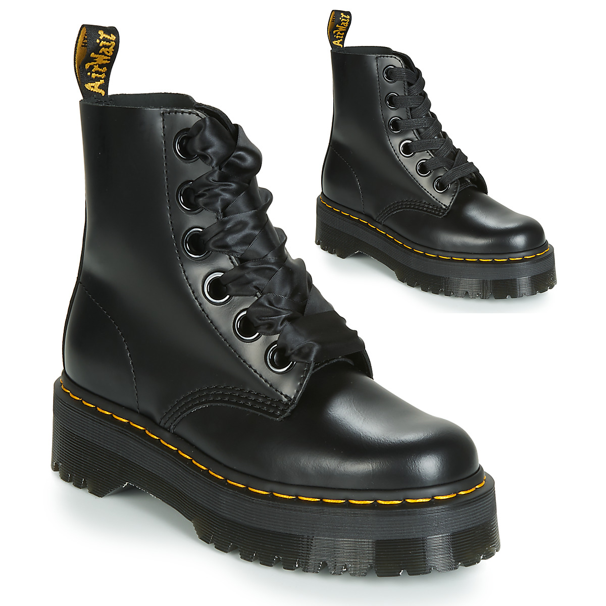 Dr. Martens - MOLLY BLACK BUTTERO - Black